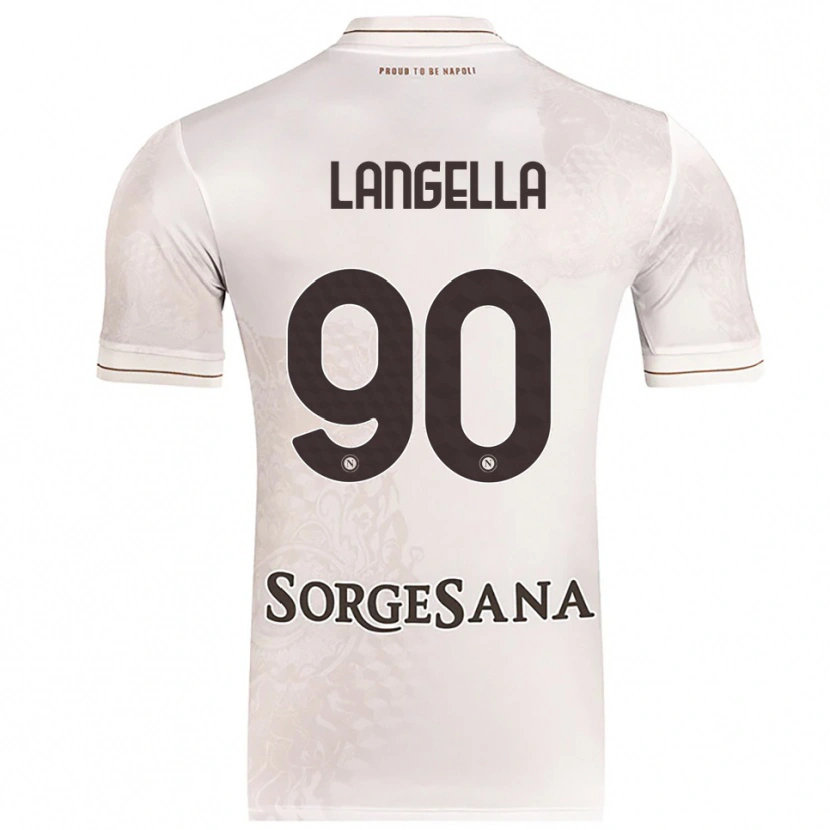 Danxen Femme Maillot Gabriella Langella #90 Champagne Marron Tenues Extérieur 2025/26 T-Shirt