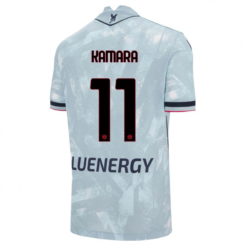 Danxen Femme Maillot Hassane Kamara #11 Bleu Clair Noir Tenues Extérieur 2025/26 T-Shirt