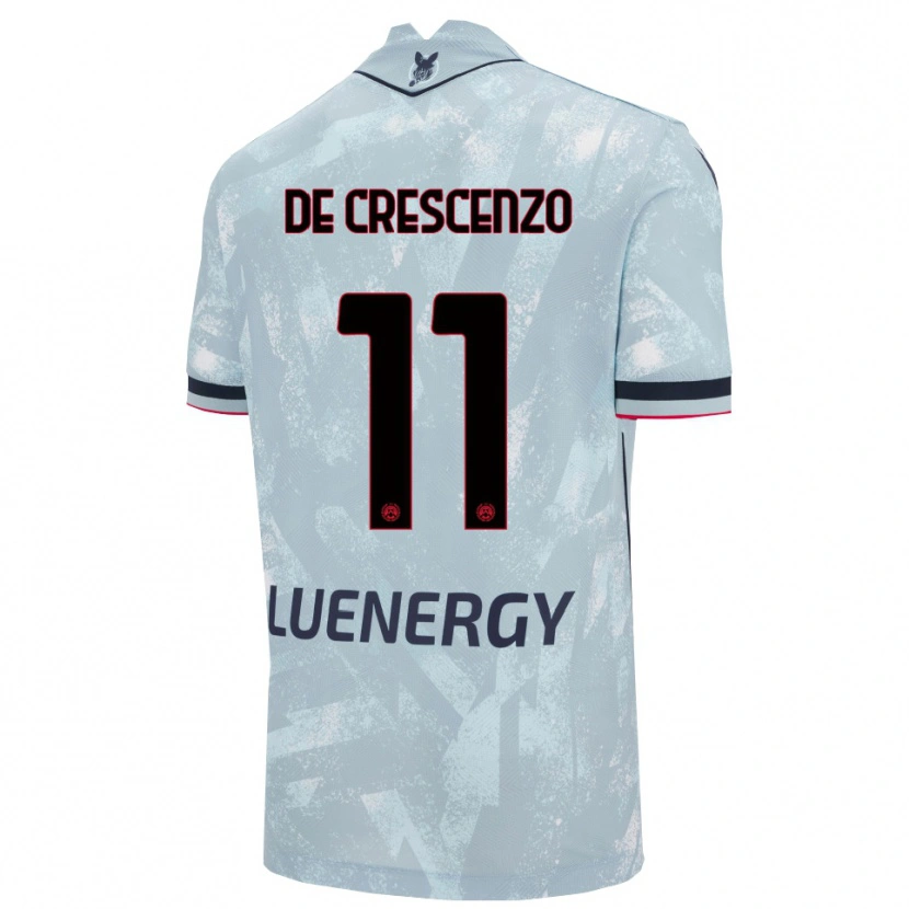 Danxen Femme Maillot Marco De Crescenzo #11 Bleu Clair Noir Tenues Extérieur 2025/26 T-Shirt