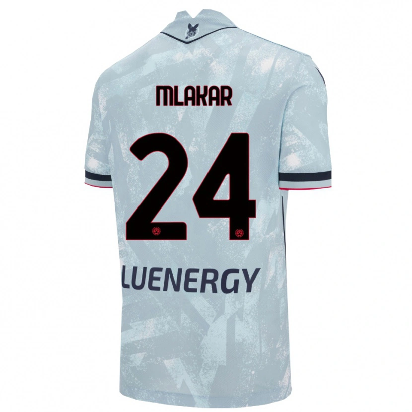 Danxen Femme Maillot Lorenzo Mlakar #24 Bleu Clair Noir Tenues Extérieur 2025/26 T-Shirt