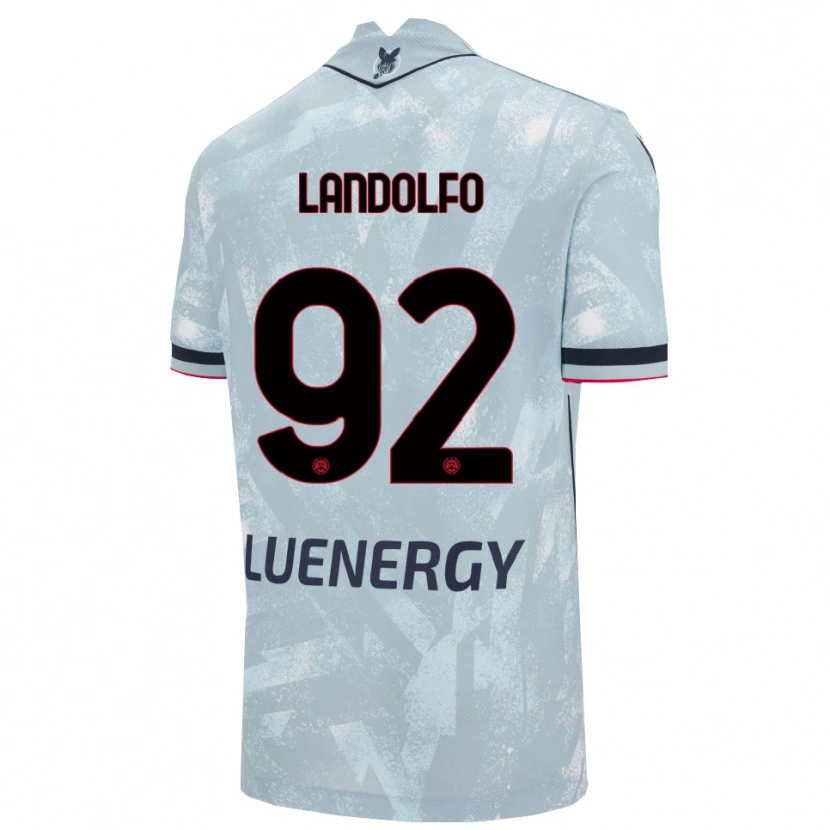 Danxen Femme Maillot Tommaso Landolfo #92 Bleu Clair Noir Tenues Extérieur 2025/26 T-Shirt