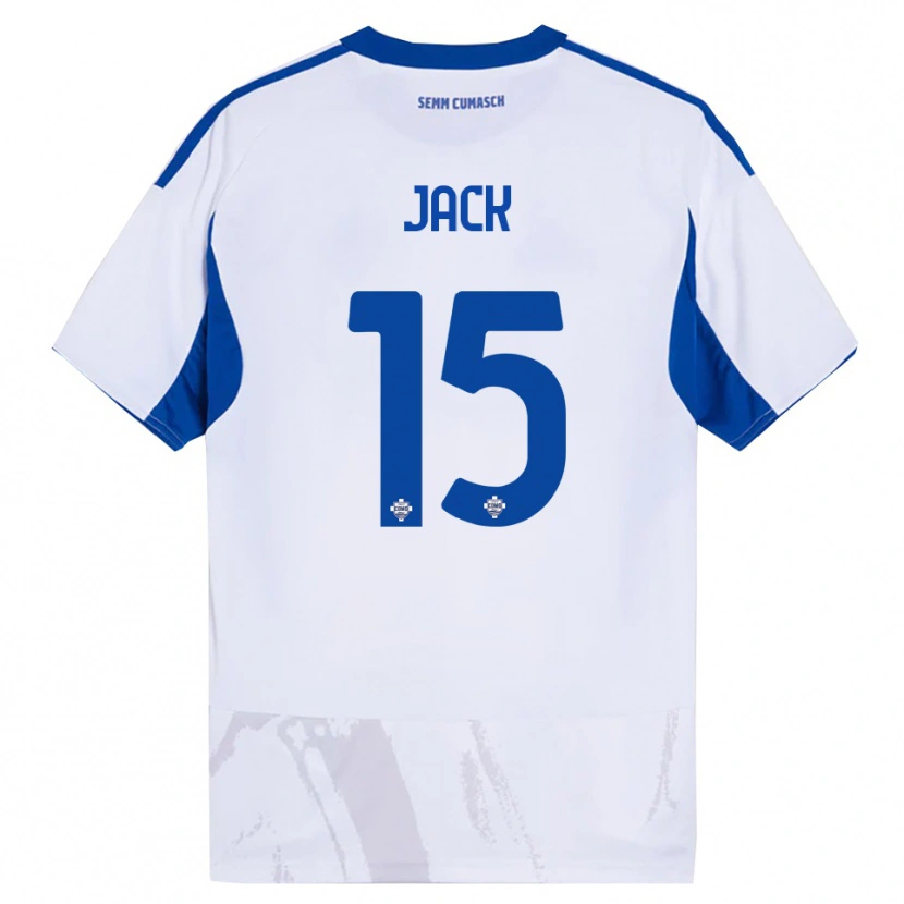 Danxen Femme Maillot Fellipe Jack #15 Blanc Bleu Tenues Extérieur 2025/26 T-Shirt