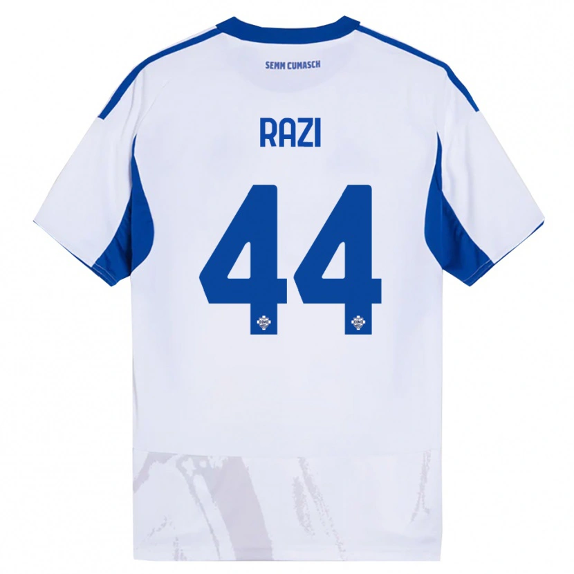 Danxen Femme Maillot Naj Razi #44 Blanc Bleu Tenues Extérieur 2025/26 T-Shirt