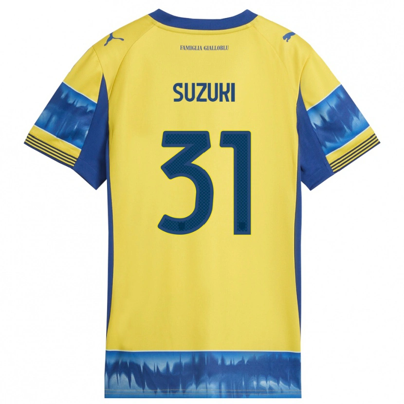 Danxen Femme Maillot Zion Suzuki #31 Jaune Bleu Tenues Extérieur 2025/26 T-Shirt