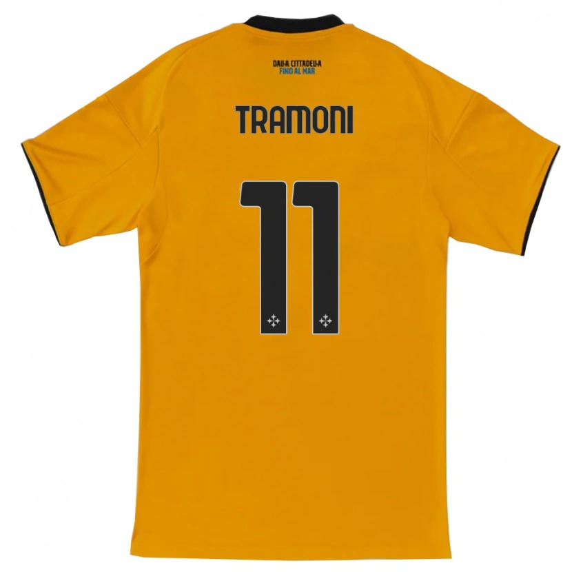 Danxen Femme Maillot Matteo Tramoni #11 Orange Bleu Tenues Extérieur 2025/26 T-Shirt