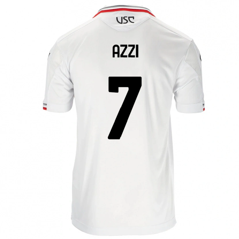 Danxen Femme Maillot Paulo Azzi #7 Blanc Rouge Tenues Extérieur 2025/26 T-Shirt