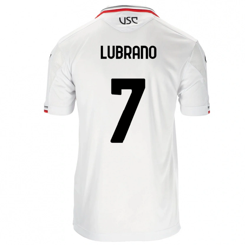 Danxen Femme Maillot Antonio Lubrano #7 Blanc Rouge Tenues Extérieur 2025/26 T-Shirt
