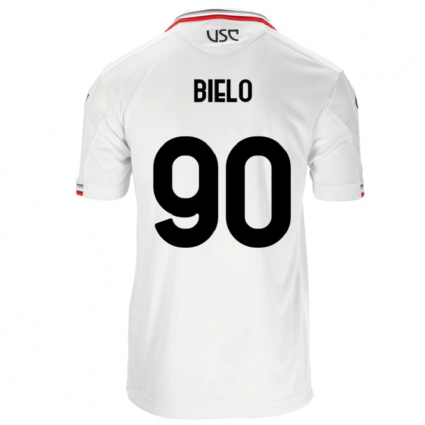 Danxen Femme Maillot Manu Bielo #90 Blanc Rouge Tenues Extérieur 2025/26 T-Shirt