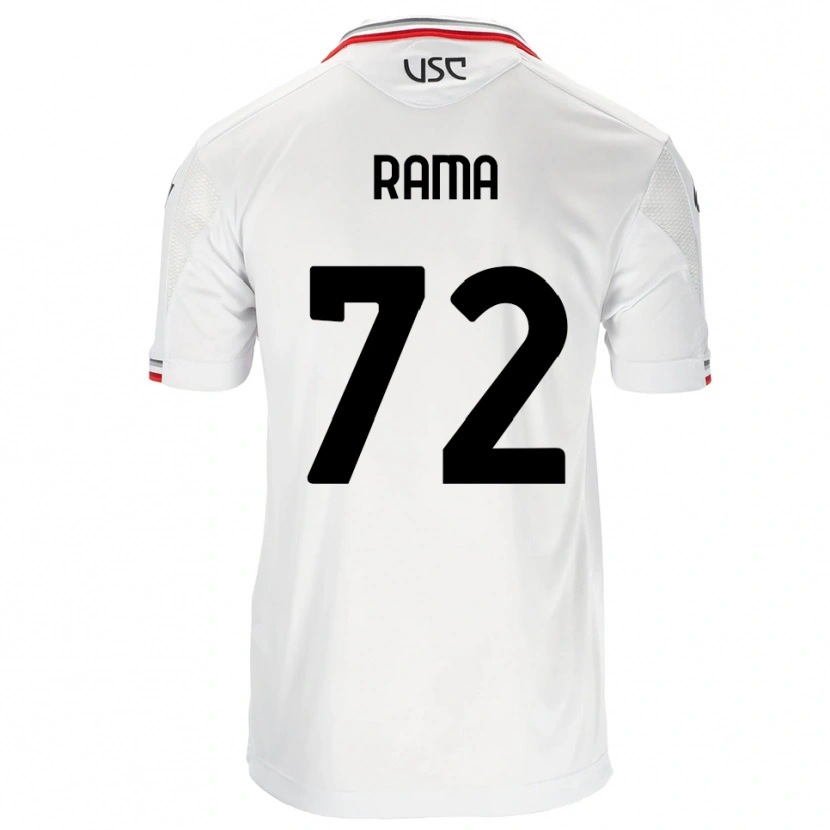 Danxen Femme Maillot Alex Rama #72 Blanc Rouge Tenues Extérieur 2025/26 T-Shirt
