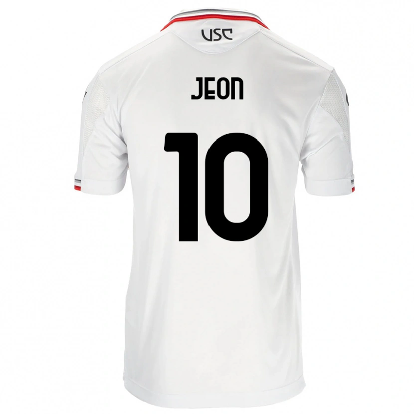 Danxen Femme Maillot Joseph Jeon #10 Blanc Rouge Tenues Extérieur 2025/26 T-Shirt