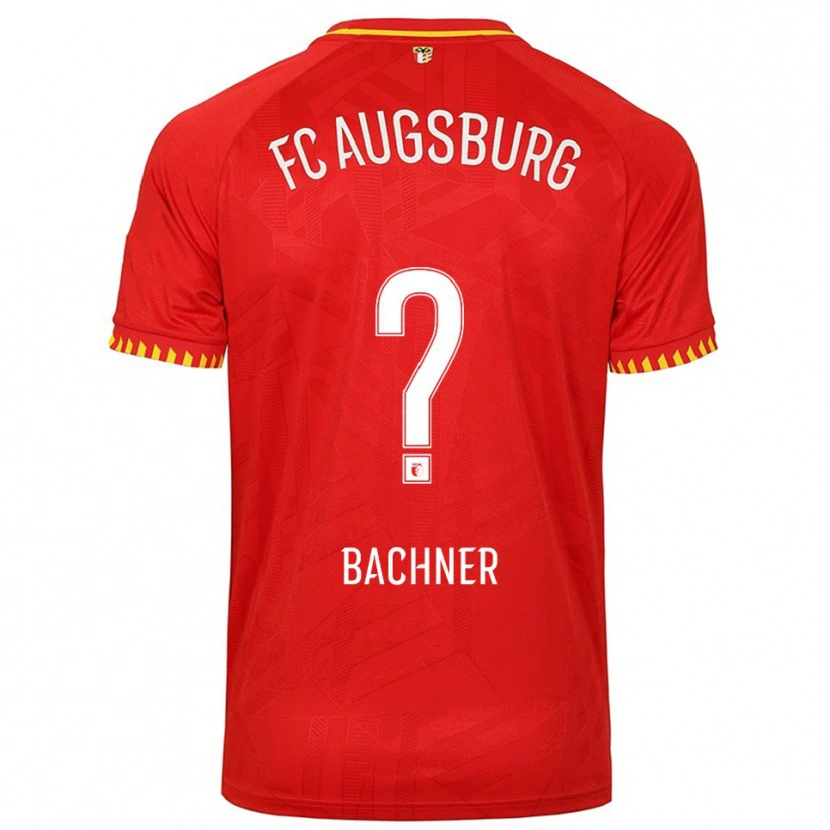 Danxen Femme Maillot Max Bachner #0 Rouge Jaune Tenues Extérieur 2025/26 T-Shirt