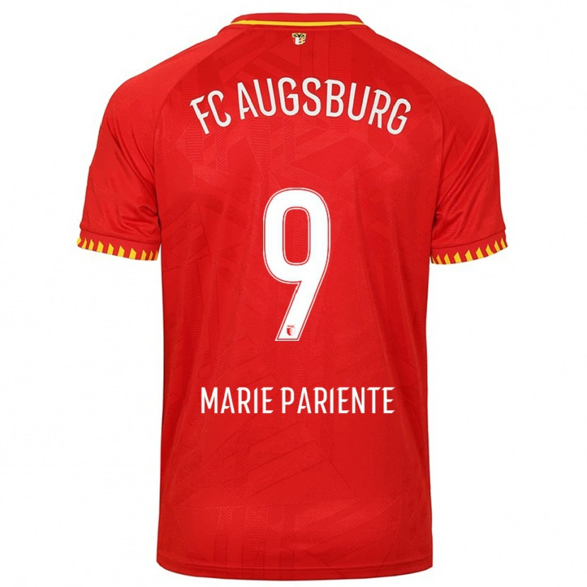 Danxen Femme Maillot Sophia Marie Pariente #9 Rouge Jaune Tenues Extérieur 2025/26 T-Shirt
