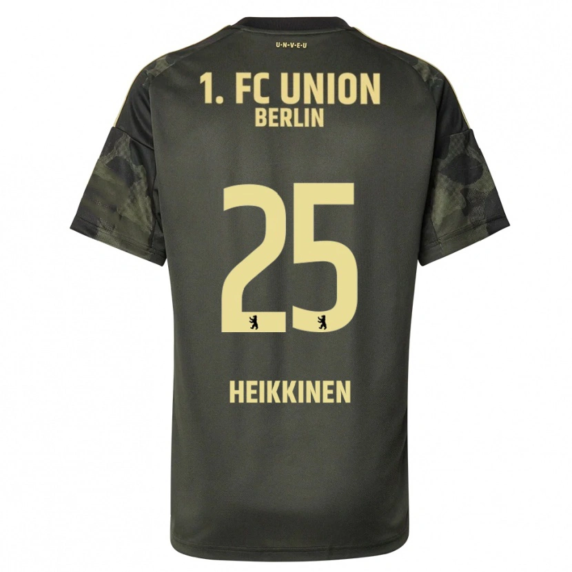 Danxen Femme Maillot Ida Heikkinen #25 Vert Foncé Noir Tenues Extérieur 2025/26 T-Shirt
