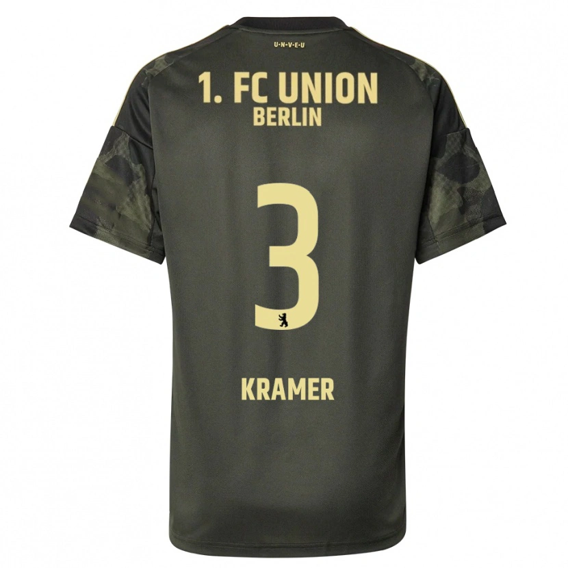 Danxen Femme Maillot Carlos Kramer #3 Vert Foncé Noir Tenues Extérieur 2025/26 T-Shirt