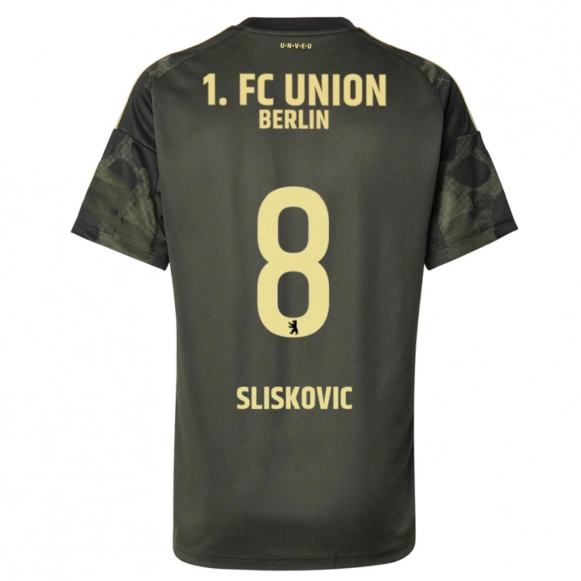 Danxen Femme Maillot Duje Sliskovic #8 Vert Foncé Noir Tenues Extérieur 2025/26 T-Shirt