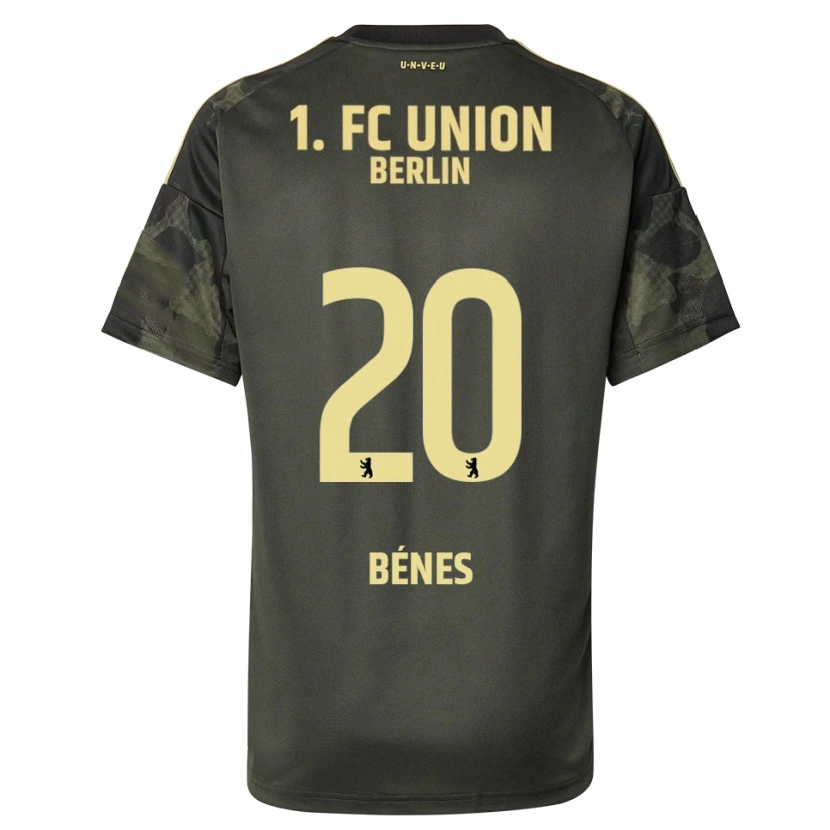 Danxen Femme Maillot László Bénes #20 Vert Foncé Noir Tenues Extérieur 2025/26 T-Shirt
