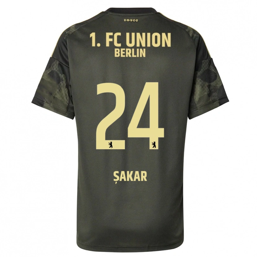 Danxen Femme Maillot Fatma Şakar #24 Vert Foncé Noir Tenues Extérieur 2025/26 T-Shirt
