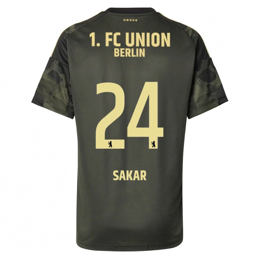Danxen Femme Maillot Fatma Sakar #24 Vert Foncé Noir Tenues Extérieur 2025/26 T-Shirt
