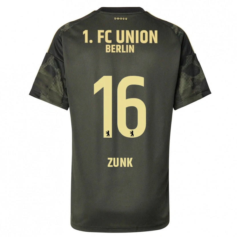 Danxen Femme Maillot Niklas Zunk #16 Vert Foncé Noir Tenues Extérieur 2025/26 T-Shirt