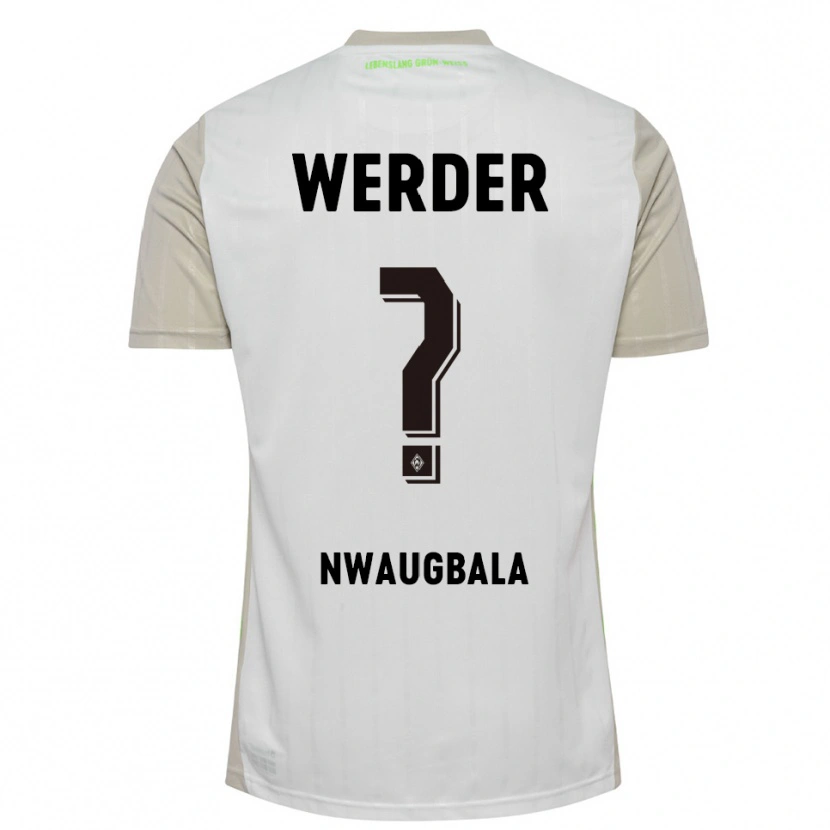 Danxen Femme Maillot Kevin Nwaugbala #0 Blanc Noir Tenues Extérieur 2025/26 T-Shirt