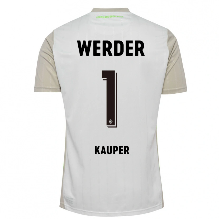 Danxen Femme Maillot Ben Käuper #1 Blanc Noir Tenues Extérieur 2025/26 T-Shirt