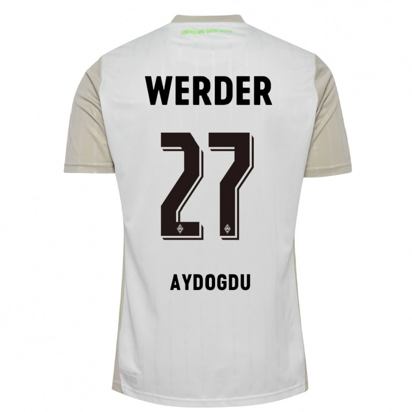 Danxen Femme Maillot Onur Aydogdu #27 Blanc Noir Tenues Extérieur 2025/26 T-Shirt
