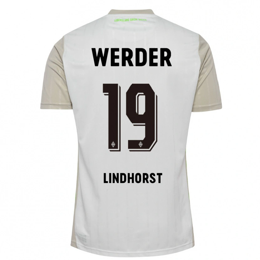 Danxen Femme Maillot Jerrit Lindhorst #19 Blanc Noir Tenues Extérieur 2025/26 T-Shirt