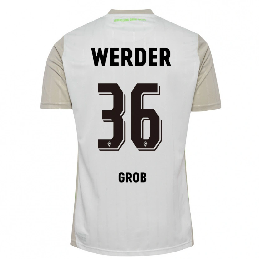Danxen Femme Maillot Christian Groß #36 Blanc Noir Tenues Extérieur 2025/26 T-Shirt