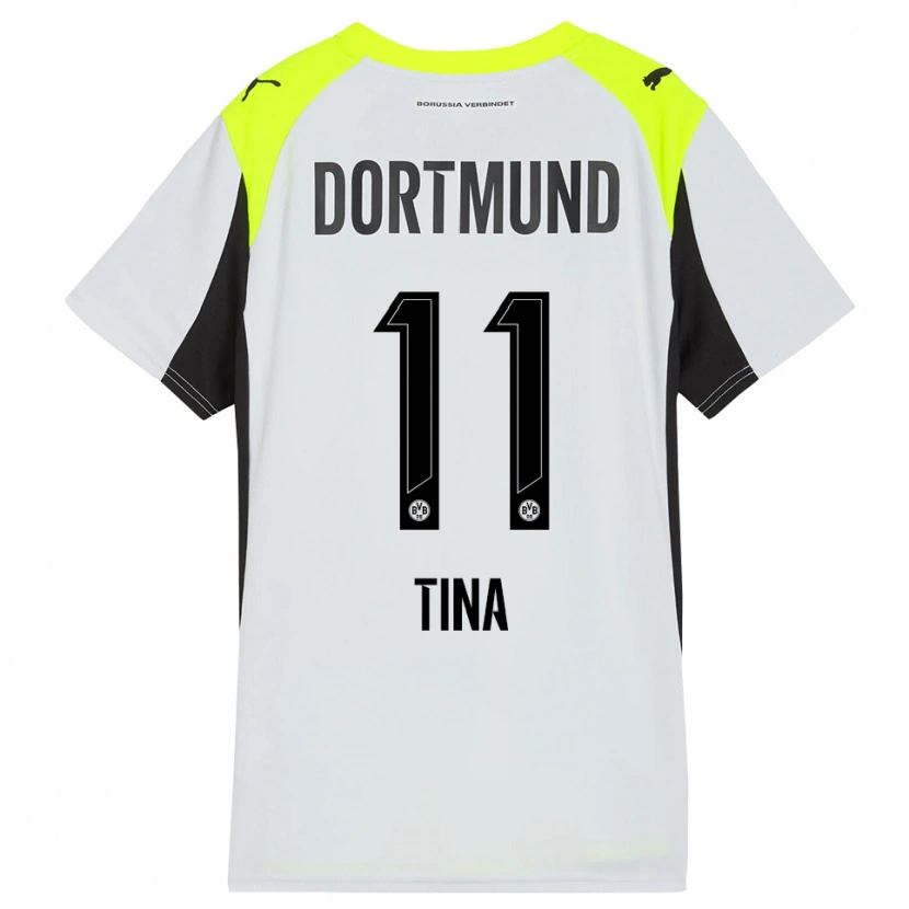 Danxen Femme Maillot Abdulla Tina #11 Jaune Fluorescent Tenues Extérieur 2025/26 T-Shirt