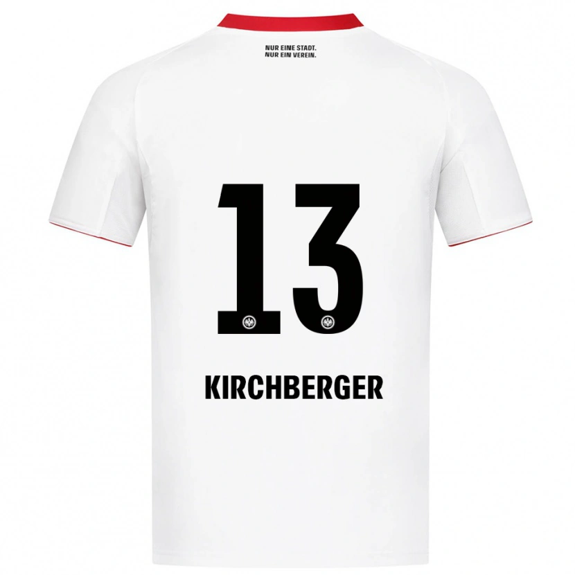 Danxen Femme Maillot Virginia Kirchberger #13 Blanc Rouge Tenues Extérieur 2025/26 T-Shirt
