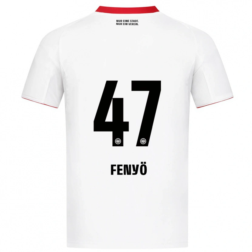 Danxen Femme Maillot Noah Fenyö #47 Blanc Rouge Tenues Extérieur 2025/26 T-Shirt