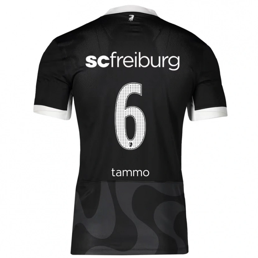 Danxen Femme Maillot Tammo Schiertz #6 Noir Blanc Tenues Extérieur 2025/26 T-Shirt