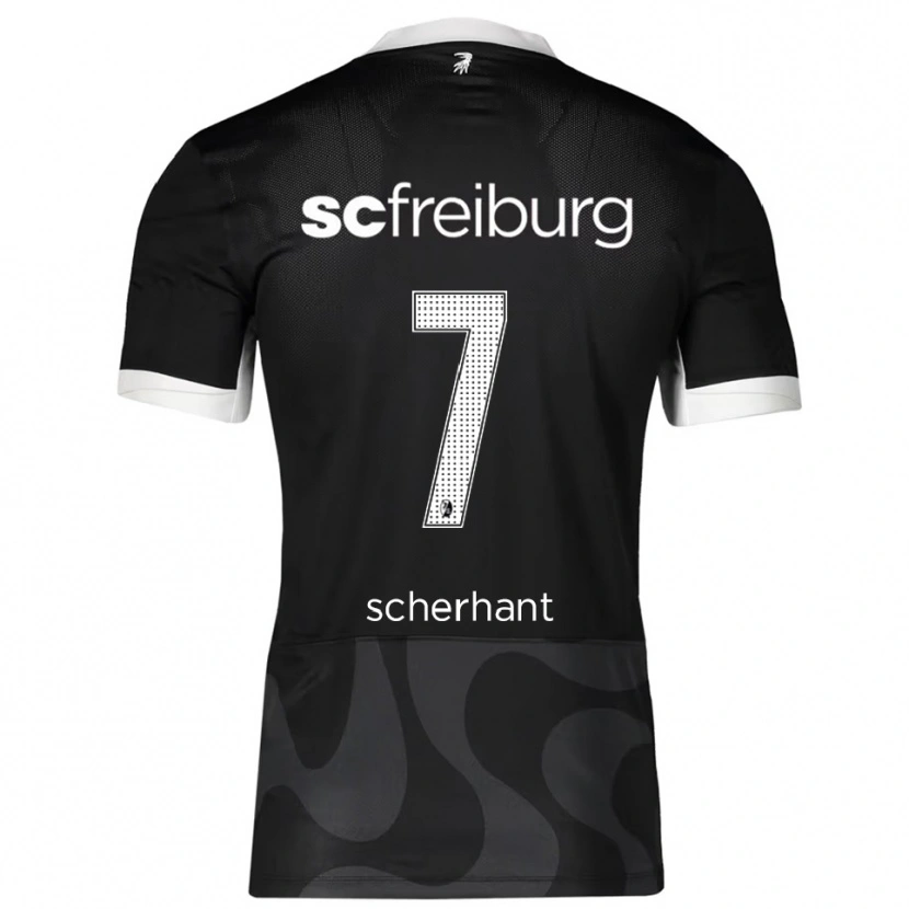 Danxen Femme Maillot Derry Scherhant #7 Noir Blanc Tenues Extérieur 2025/26 T-Shirt