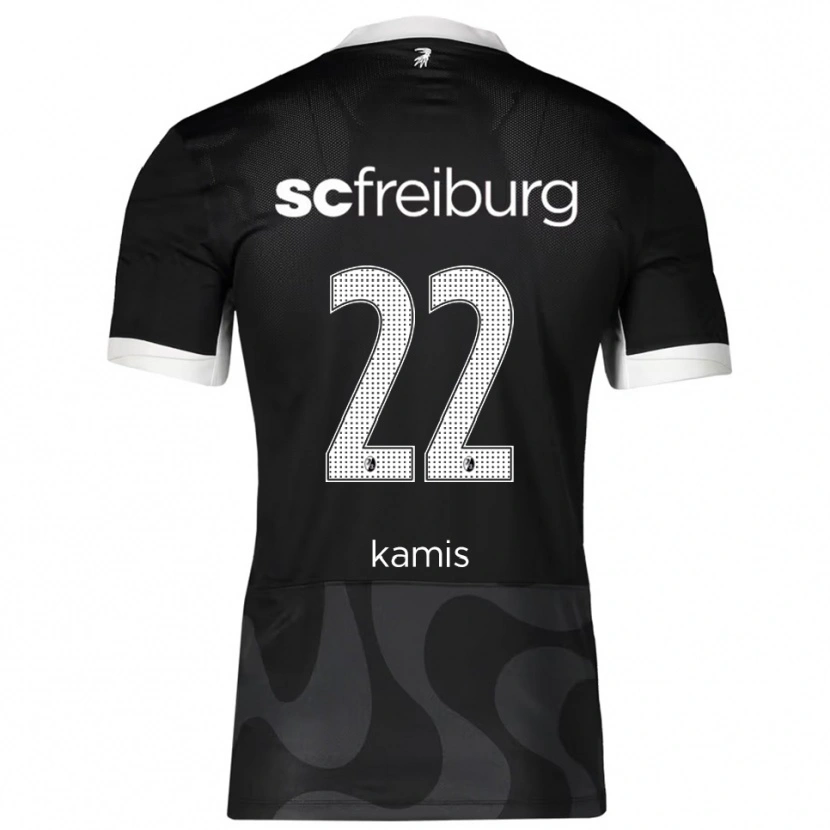 Danxen Femme Maillot Marcel Kamis #22 Noir Blanc Tenues Extérieur 2025/26 T-Shirt