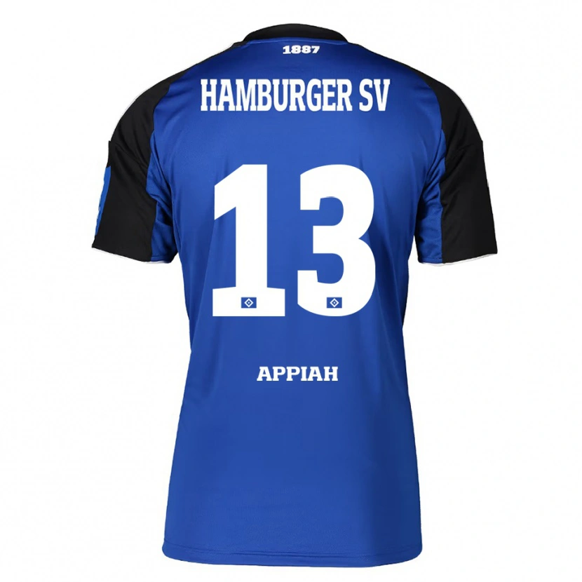 Danxen Femme Maillot Samuel Appiah #13 Bleu Noir Tenues Extérieur 2025/26 T-Shirt
