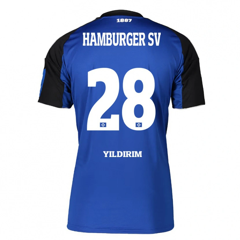 Danxen Femme Maillot Mehmet Yildirim #28 Bleu Noir Tenues Extérieur 2025/26 T-Shirt