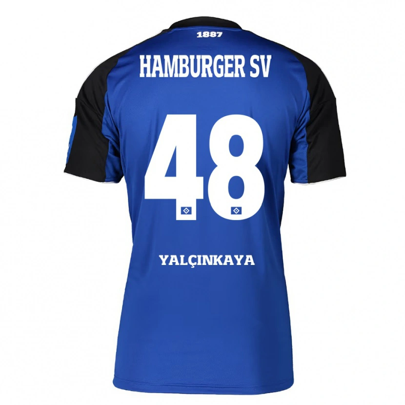 Danxen Femme Maillot Bilal Yalcinkaya #48 Bleu Noir Tenues Extérieur 2025/26 T-Shirt