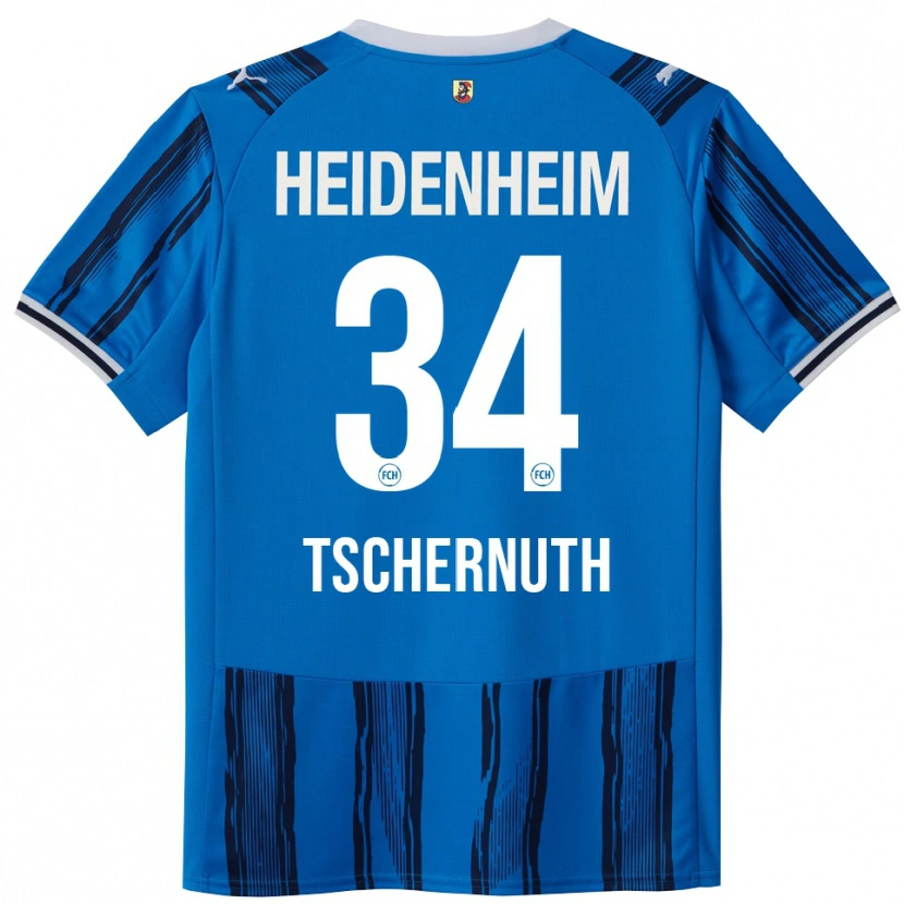 Danxen Femme Maillot Paul Tschernuth #34 Bleu Marine Tenues Extérieur 2025/26 T-Shirt