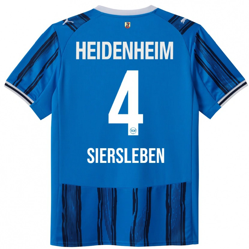 Danxen Femme Maillot Tim Siersleben #4 Bleu Marine Tenues Extérieur 2025/26 T-Shirt