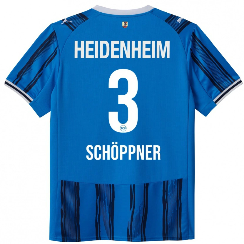 Danxen Femme Maillot Jan Schöppner #3 Bleu Marine Tenues Extérieur 2025/26 T-Shirt