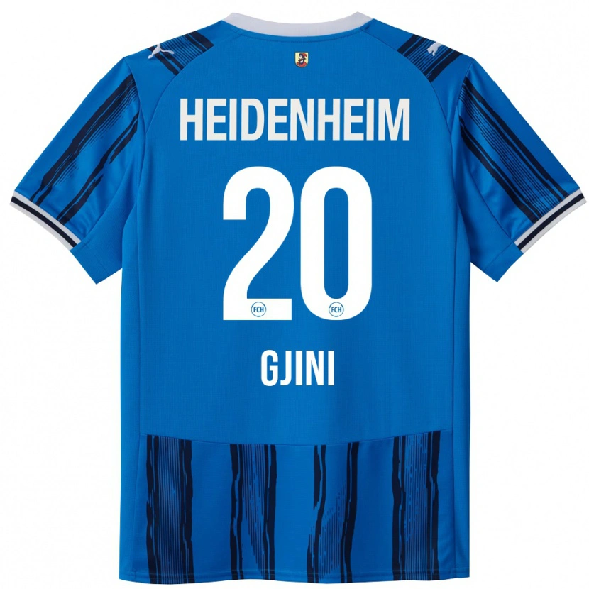 Danxen Femme Maillot Leonard Gjini #20 Bleu Marine Tenues Extérieur 2025/26 T-Shirt
