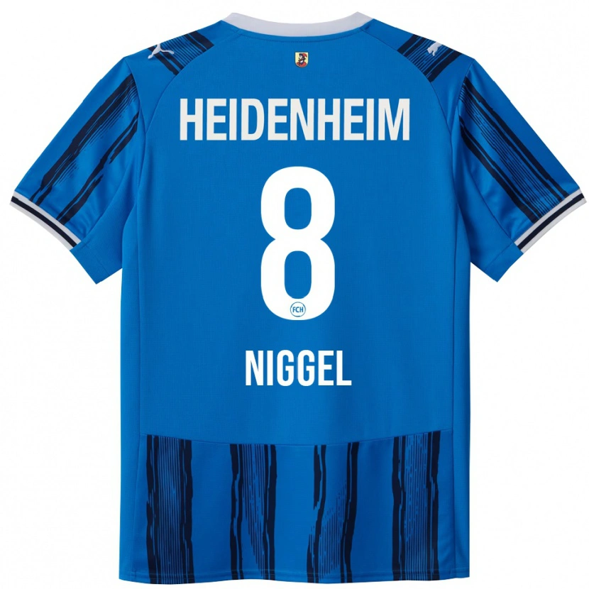 Danxen Femme Maillot Henrik Niggel #8 Bleu Marine Tenues Extérieur 2025/26 T-Shirt