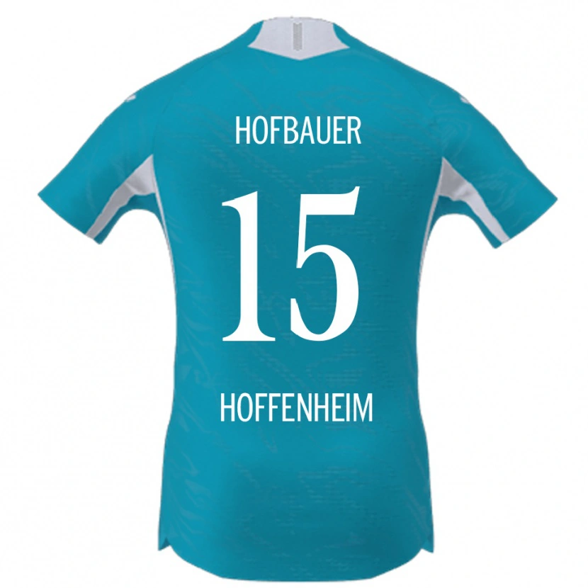 Danxen Femme Maillot Anton Hofbauer #15 Bleu Ciel Tenues Extérieur 2025/26 T-Shirt