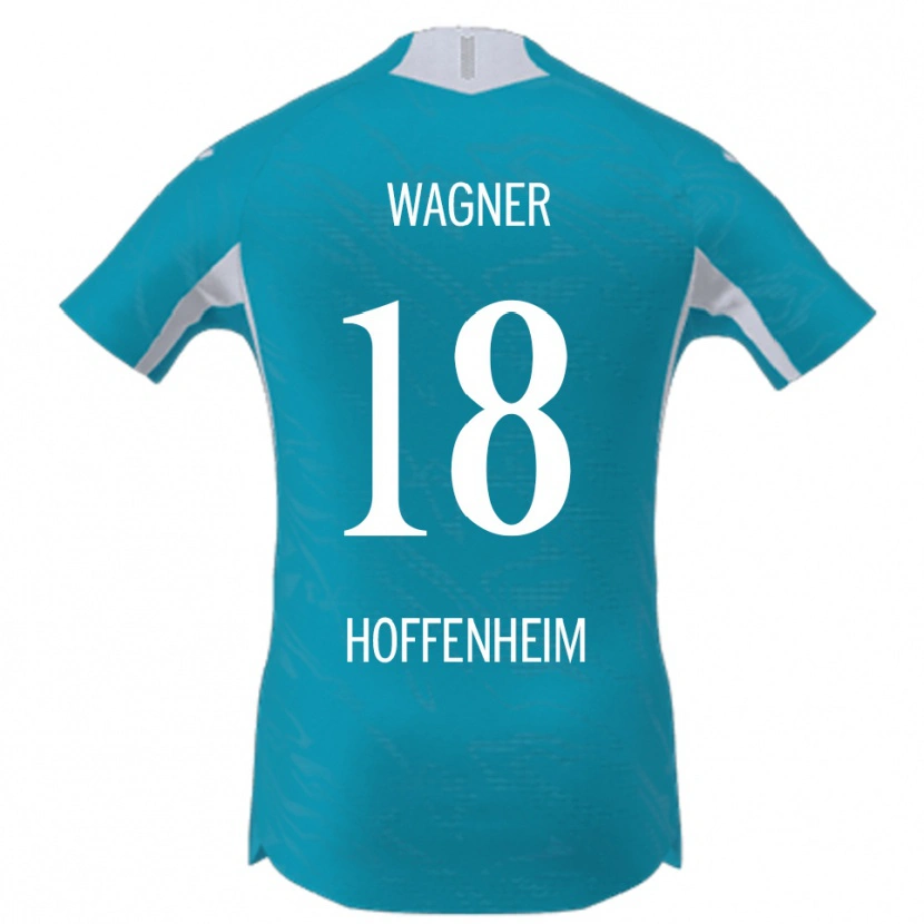 Danxen Femme Maillot Ricardo Wagner #18 Bleu Ciel Tenues Extérieur 2025/26 T-Shirt