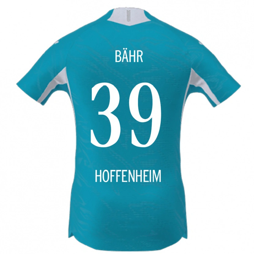 Danxen Femme Maillot Florian Bähr #39 Bleu Ciel Tenues Extérieur 2025/26 T-Shirt