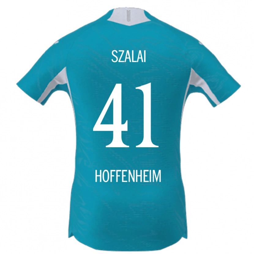 Danxen Femme Maillot Attila Szalai #41 Bleu Ciel Tenues Extérieur 2025/26 T-Shirt