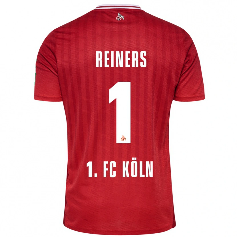 Danxen Femme Maillot Leonard Reiners #1 Rouge Blanc Tenues Extérieur 2025/26 T-Shirt