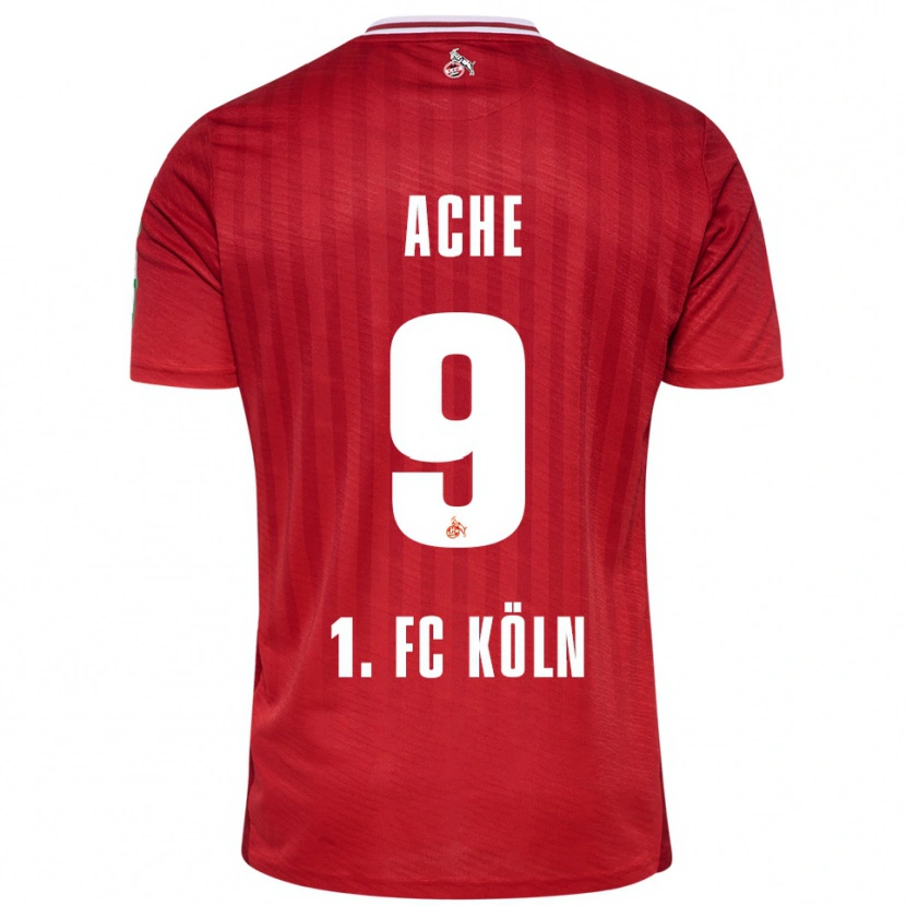 Danxen Femme Maillot Ragnar Ache #9 Rouge Blanc Tenues Extérieur 2025/26 T-Shirt