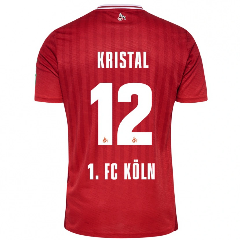 Danxen Femme Maillot Patrik Kristal #12 Rouge Blanc Tenues Extérieur 2025/26 T-Shirt