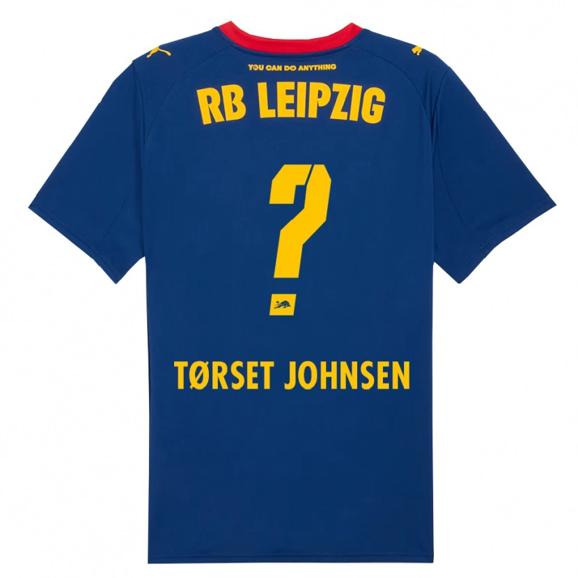 Danxen Femme Maillot Patrik Tørset Johnsen #0 Marine Rouge Tenues Extérieur 2025/26 T-Shirt